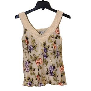 Nine West - Women Blouse Tank Top Silk Blend Vintage 90s
